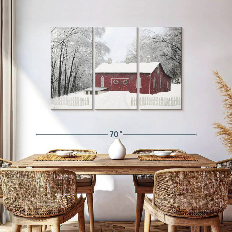 Lelend Barn Of Hearts, 36" H x 57" W
