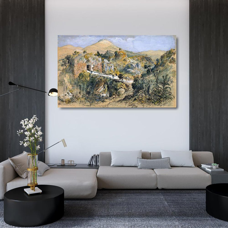 «Red Barrel Studio® Fenn, Harry Gallery», art sur toile tendue: Caesarea Philippi (Banias) 52941, H 31 po x l 48 po