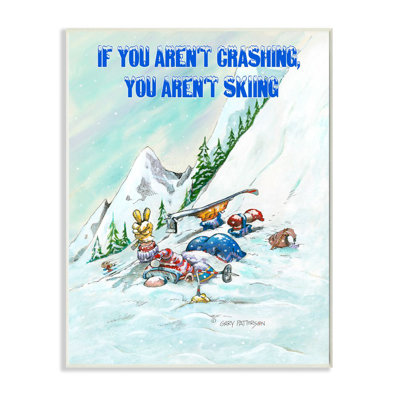 «Ar not Crashing Ar not Skiing Sports Sports» par Gary Patterson, reproduction d'art graphique