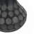 Accent Metal Coffee Table, Pedestal Table For Living Room, Hand-Hammered Texture, White+Black