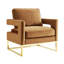 Fauteuil en velours l 33,5 po Isabel-147924724