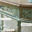 Retro Green Solid Wood Console Table
