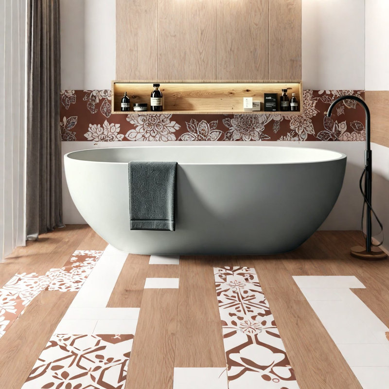 Safe Overflow Tubs And Whirlpools, 59 Inch Resin Modern Home Soaking Tub