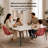 Hadda Stackable Dining Chair with Floral Cutout Back and Stainless Steel Legs – Modern Metal Side Chair for Kitchen, Dining Room, or Restaurant-434286753