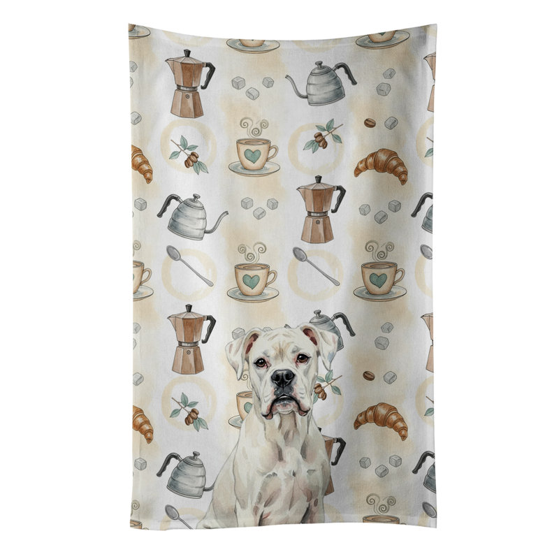 Serviette de cuisine White Boxer, Boxer blanc