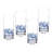 Spode Blue Italian Highball Glasses, 15 Oz - Blue & White, Set of 4