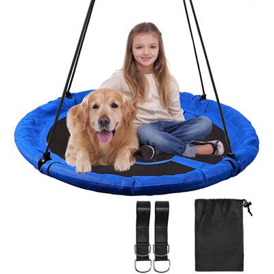 REDCAMP Steel and Fabric Swing Seat with Chains