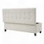 Upholstered Storage Ottoman Bench, Entryway or Bed End Seating with 300lbs Capacity and Hidden Storage-797276