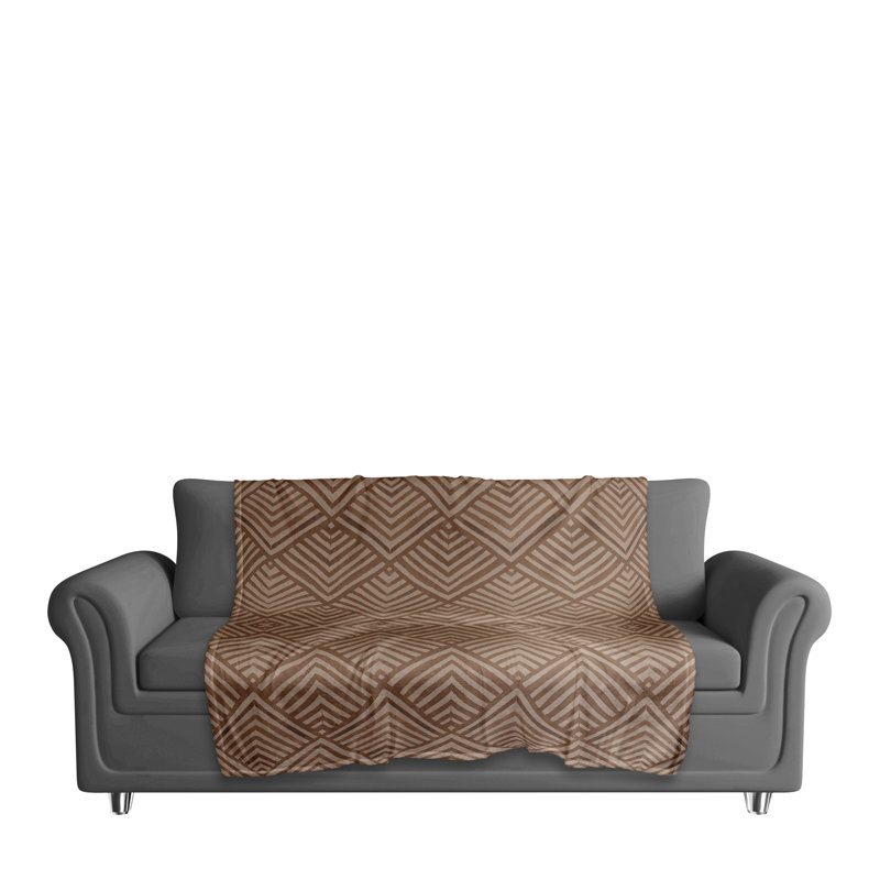 Hand Woven Throw Blanket, Rust