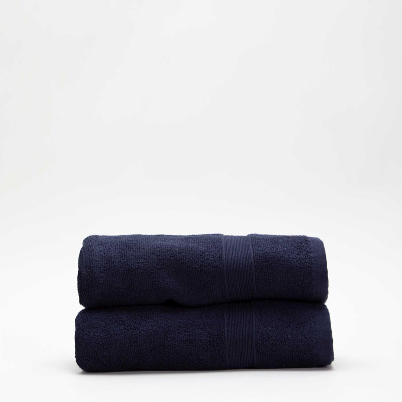 Cotton Hand Towels, Navy