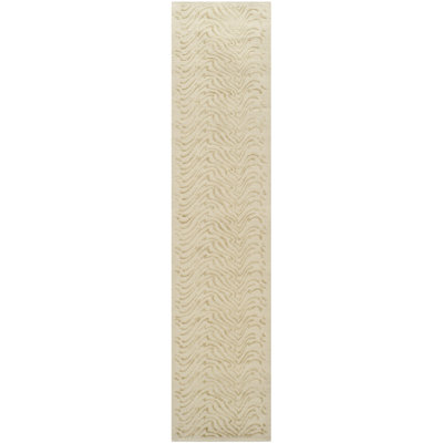 Martha Stewart Wool/Silk/Linen Abstract Rug in Dune