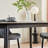 Large Rectangular Table With Strong Metal Base Modern Stone Dining Table For Kitchen 1.4M-1915707706