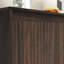 Buffets et armoires de rangement électriques, armoire de cuisine moderne en bois de noyer
