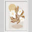 Mid-Century moderne abstrait floral dans un vase classique, illustrations rustiques, affiche encadrée-109747381-109747384