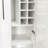 Kitchen Pantry Cabinet With Multi-Functional Pull-Out Multi-Tier Storage Shelf
