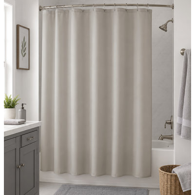 70 po x 72 po - Doublure de rideau de douche taupe en PEVA imperméable