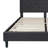 Aluino Panel Button Tufted Upholstered Platform Bed Frame - No Box Spring Required-671736507-671736509
