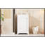 Meuble-lavabo autoportant de 20 pouces avec lavabo en céramique, porte à fermeture douce et tablette réglable-1201466599