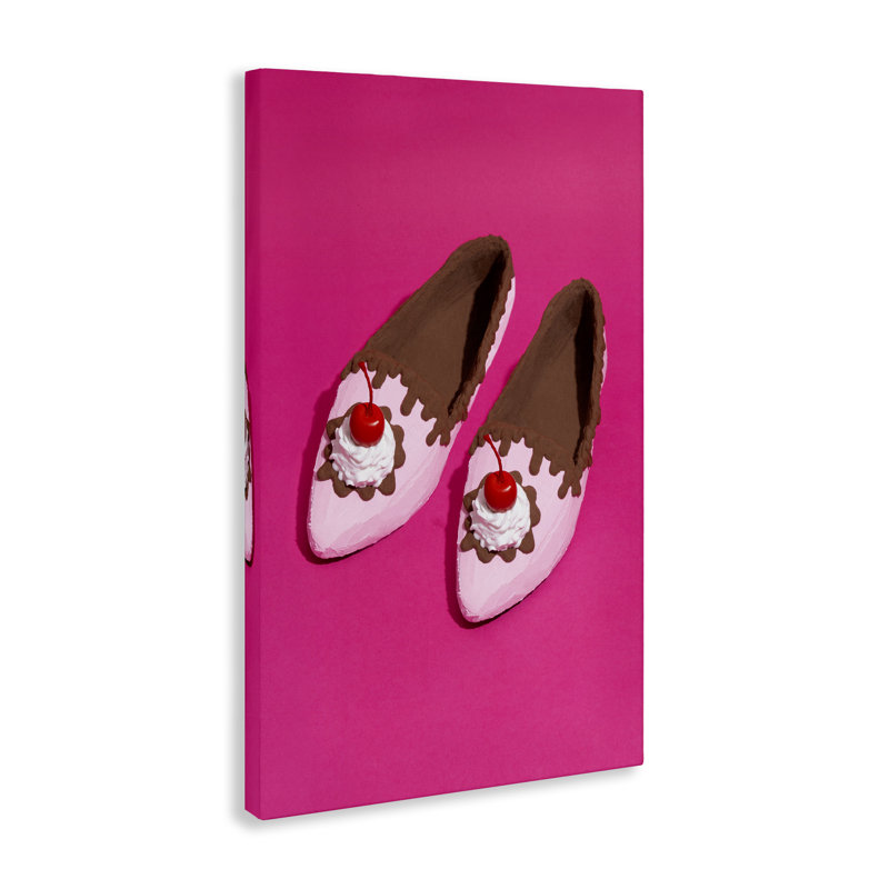 Art mural sur toile Glam Dessert Shoes par Lish Creative, H 24 po x l 16 po