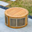 MIMO Outdoor Round Solid Wood Side Table-672436139