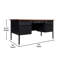Bureau à double caisson commercial 60 po avec 5 tiroirs verrouillables Cambridge-97876670