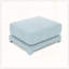 Canapé modulaire avec repose-pieds et tissu chenille