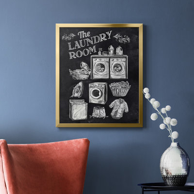Laundry Room, toile encadrée de qualité supérieure - prête à être accrochée