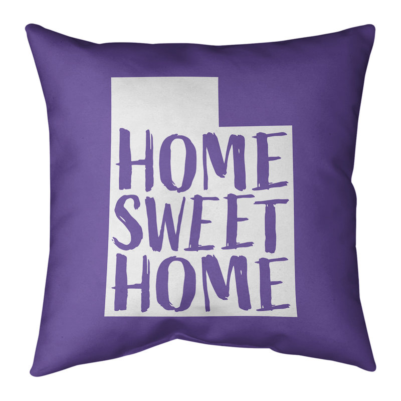 Housse de coussin pour la maison, 16 po x 1 po, Utah, Mauve
