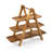 3 Tiered Serving Tray with Removable Wood Serving Platters Austyn