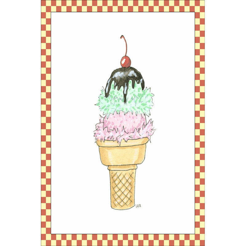 Ice Cream Parlor I by Virginia A. Roper - Wrapped Canvas Print, 46cm H x 30cm W