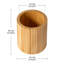 Panier de rangement rond en bois massif fait à la main Charleily