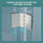 32"W X 72"H Fold Frameless Shower Door With Tempered Glass-111691956