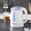 GEEPAS Illuminating Electric Kettle | 1.7L Cordless Jug Kettle with LED Lighting for Hot Water Tea or Coffee | Boil Dry Protection & Auto Shut Off | Swivel Base with Auto Lid Open | 2200W-124213222