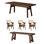 Walnut practical dining table
