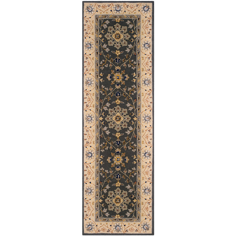 Easy Care Hand Hooked Performance Floral Rug, Runner 2'6" x 8'