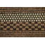 Tapis brun en laine noué à la main de conception unique 4 pi 1 po x 6 pi New Age