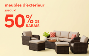 meubles d'extérieur en solde