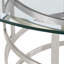 Table de salle à manger ronde 48 po avec base en métal et plateau en verre Deatsville-1717970703