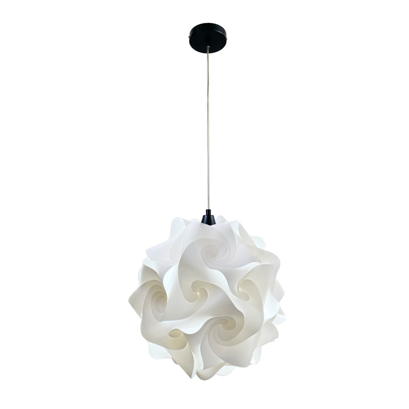 Beri 1 - Light Single Pendant, 17" H x 17" W x 17" D, E26 - Default, Black