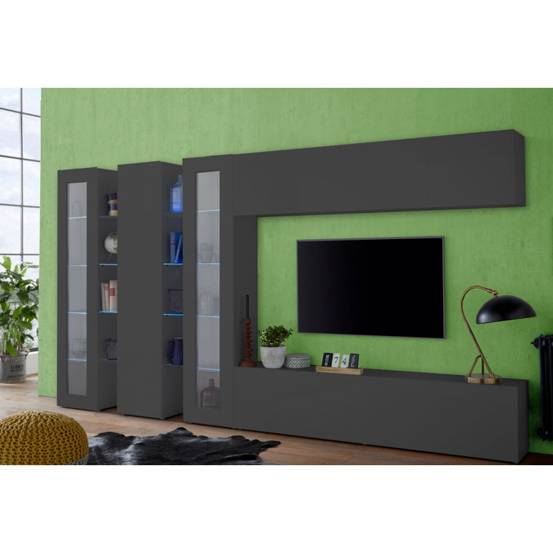 Maruska Unfinished Floating Entertainment Centre for TVs up to 70", Grey Anthracite