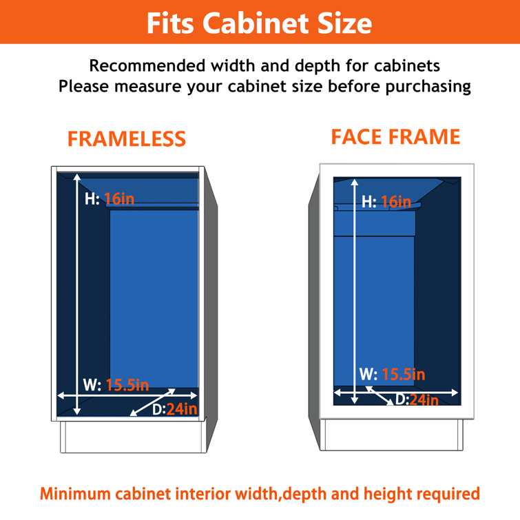 Kodjo 2 Tier Pull Out Drawer Rebrilliant Size: 13.8 H x 17 W x 21 D