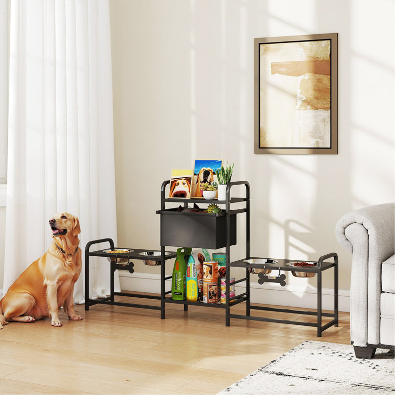 Support pour chien à hauteur ajustable