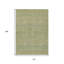10' X 14' Wheat Striped Washable Indoor Outdoor Area Rug