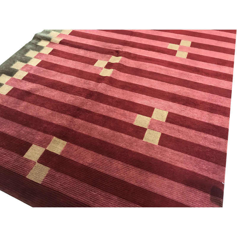 Hand-Knotted High-Quality Black Area Rug