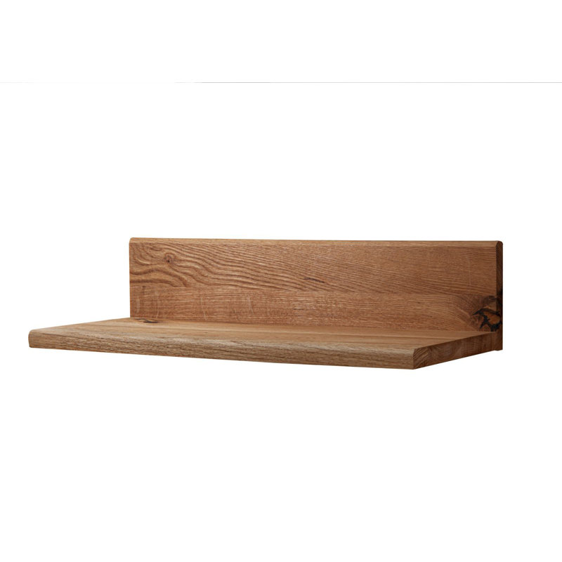 Frankfurt Oak Solid Wood Floating Shelf, 19cm H x 49cm W x 20cm D
