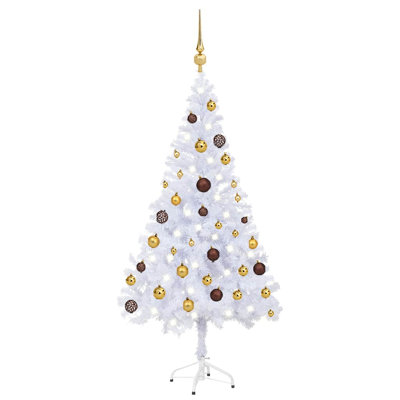  Arbre de Noël artificiel illuminé avec boule 120 pi