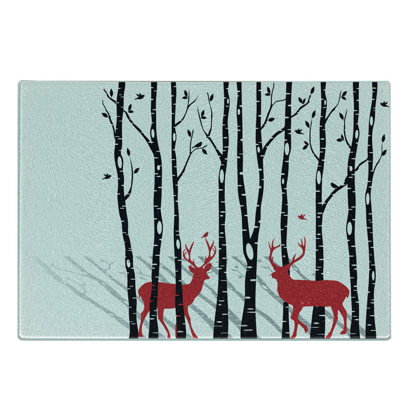 Planche à découper en bois trempé Ambesonne
