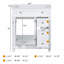 Base de meuble-lavabo simple 29,5 po seulement