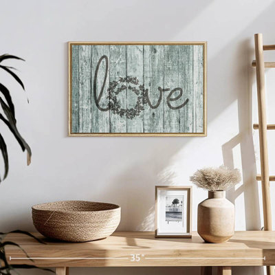 Wooden Love Typography
