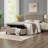 Upholstered tufted button storage bench-1504150288
